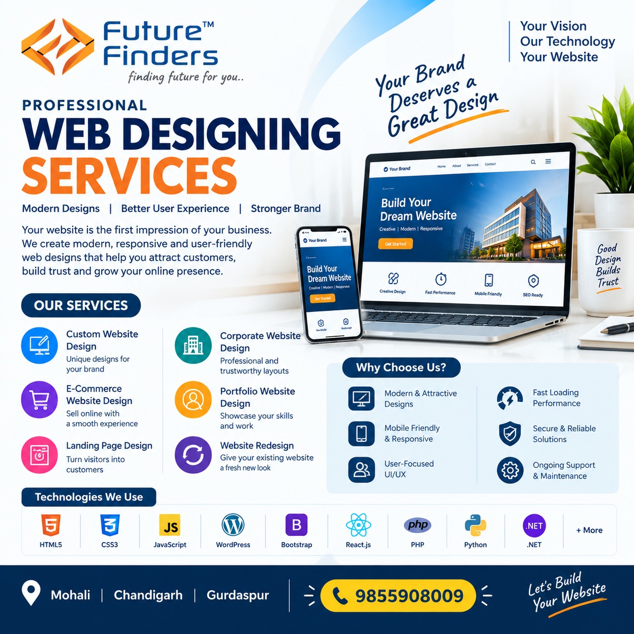 Web Designing Services in Mohali, Chandigarh & Gurdaspur