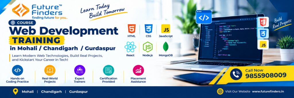 Best Web Development Training in Mohali, Chandigarh & Gurdaspur