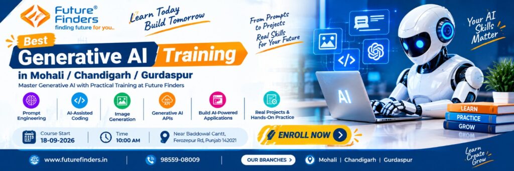 Best Generative AI Training in Mohali, Chandigarh & Gurdaspur